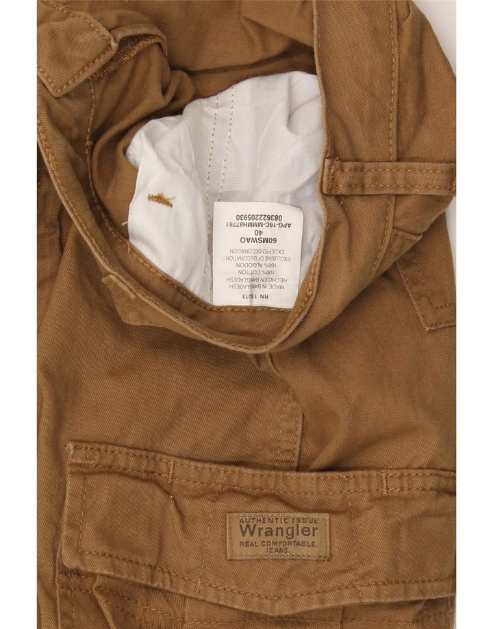 WRANGLER Mens Cargo Shorts W40 XL Brown Cotton Vintage Wrangler and Second-Hand Wrangler from Messina Hembry 