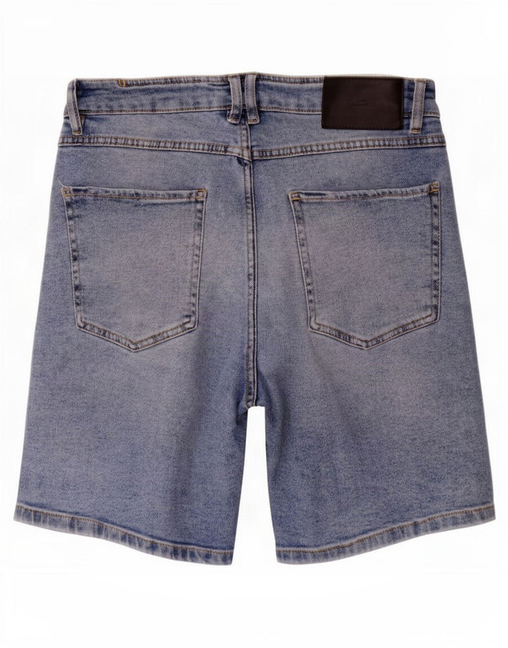 Zara Mens Denim Shorts EU 40 Medium W31 Blue