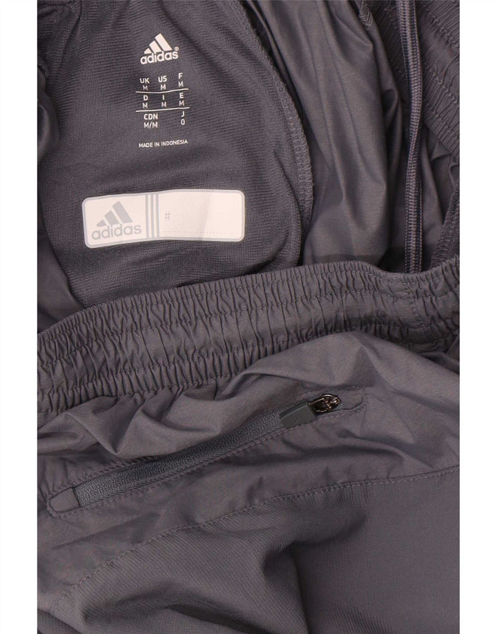 Adidas Mens Tracksuit Trousers Medium  Grey Nylon