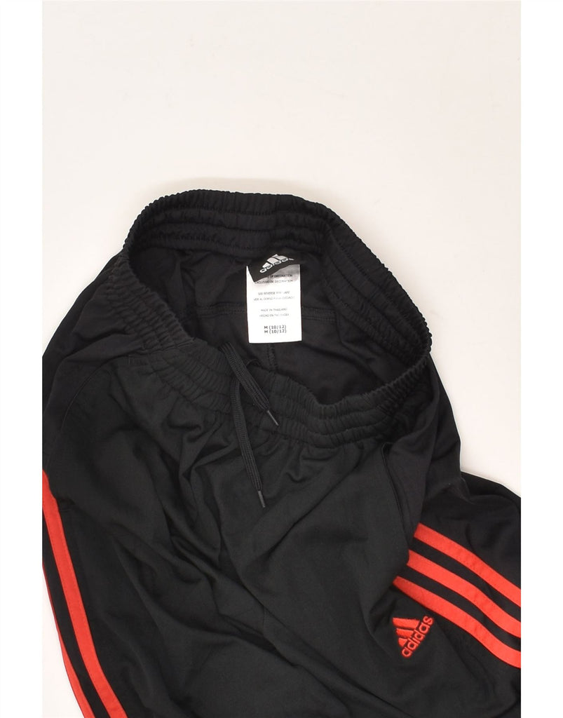 ADIDAS Boys Tracksuit Trousers 10-11 Years Medium Black Polyester | Vintage Adidas | Thrift | Second-Hand Adidas | Used Clothing | Messina Hembry 