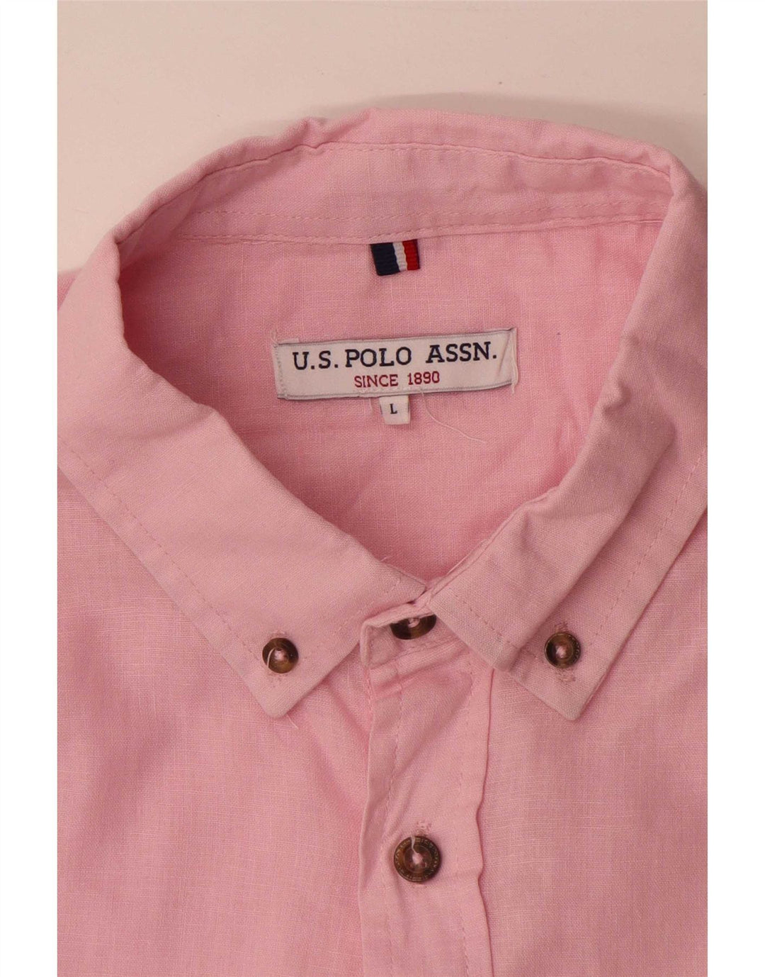 U.S. Polo Assn. Mens Shirt Large Pink