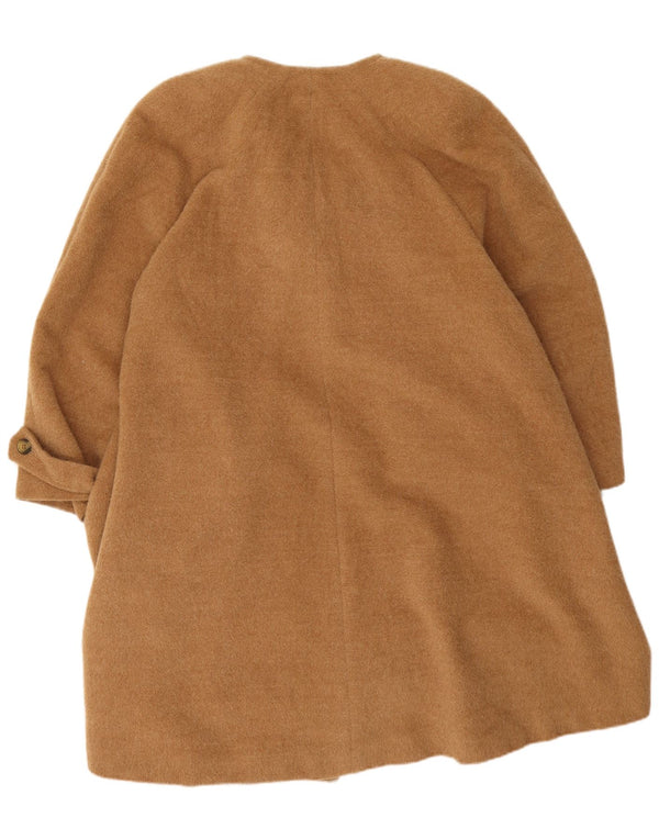 Les Copains Womens Oversized Double Breasted Coat IT 42 Medium Beige