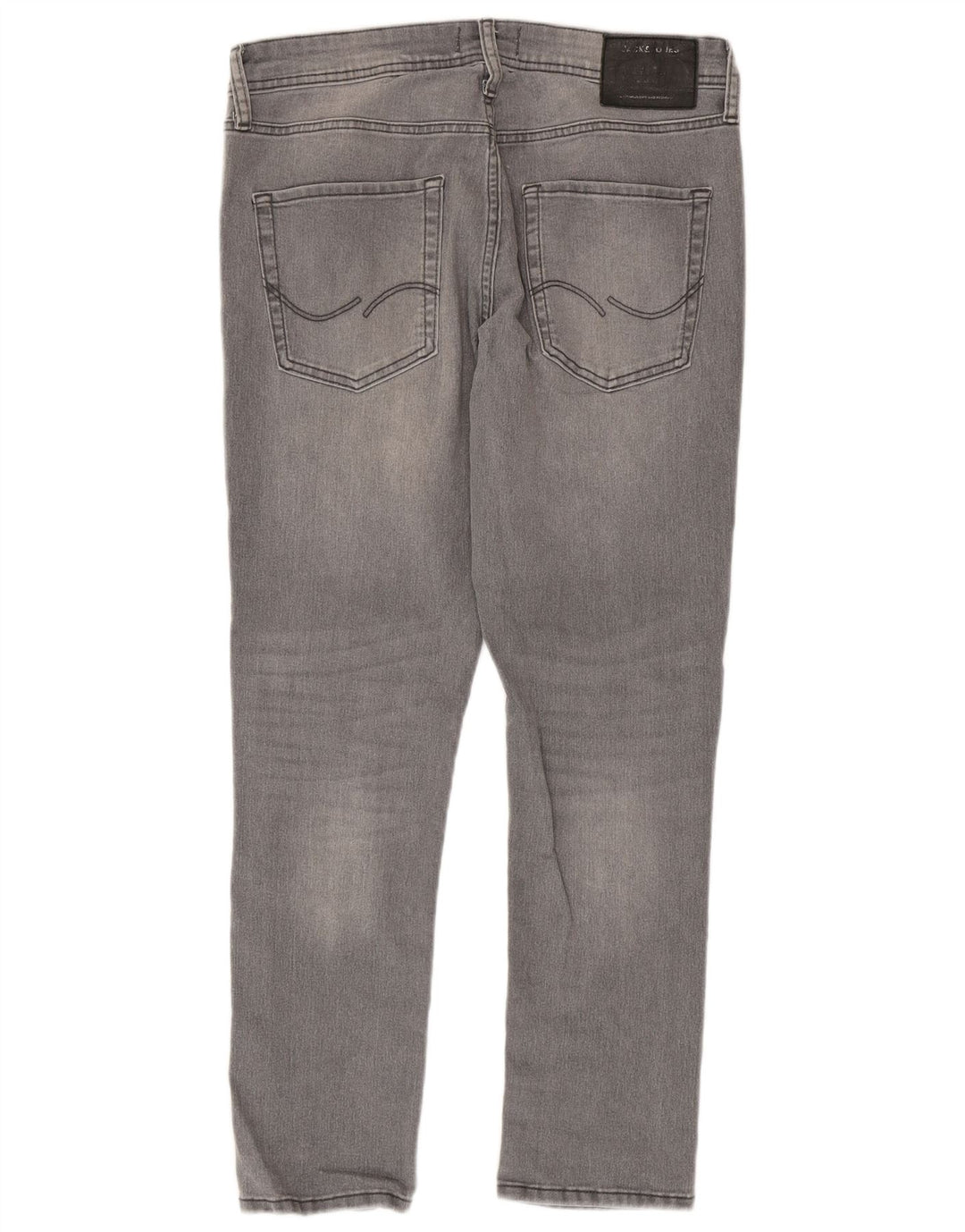 Jack & Jones Mens GLENN Slim Jeans W32 L30 Grey Cotton