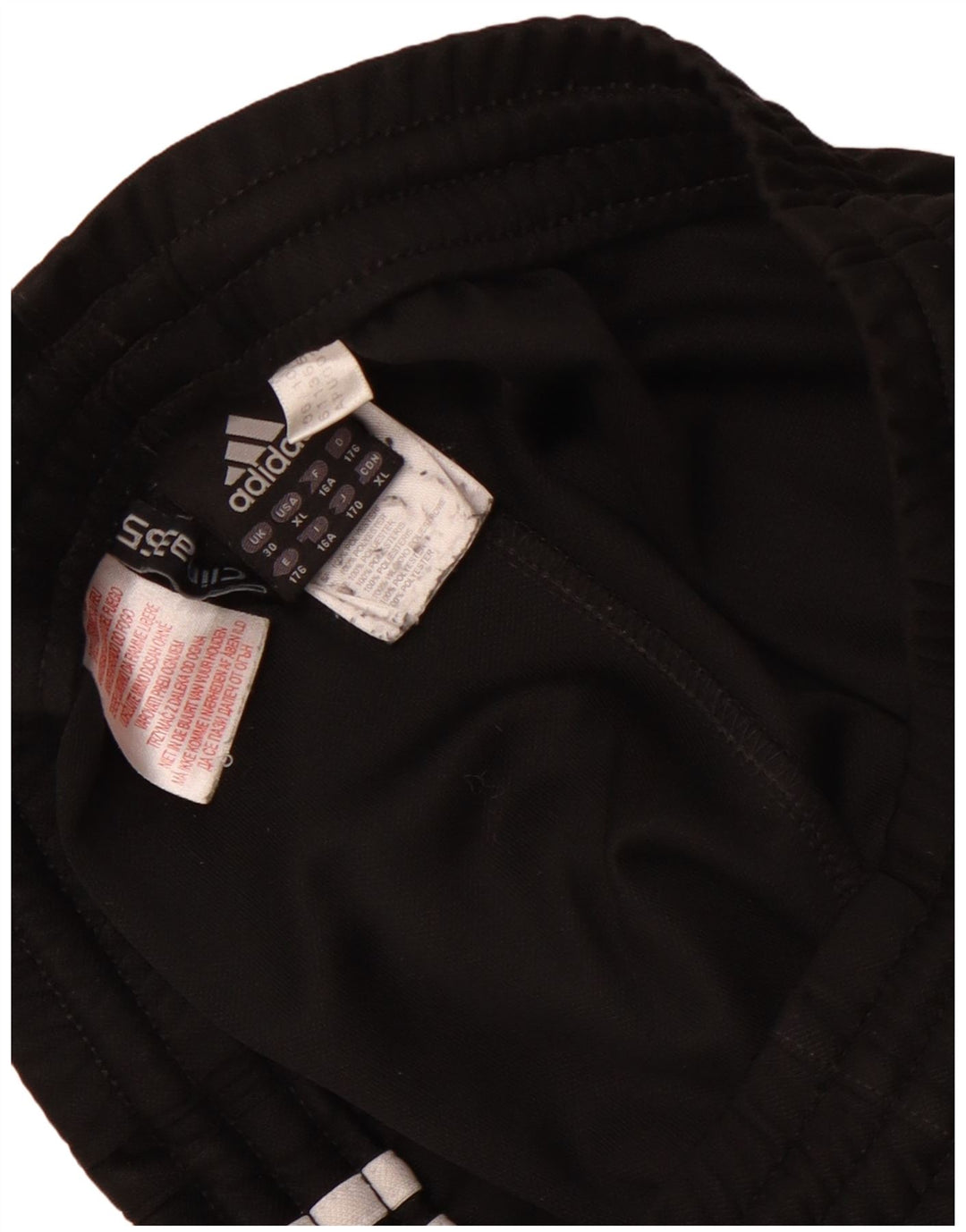 Adidas Boys Clima 365 Tracksuit Trousers 15-16 Years Black Polyester