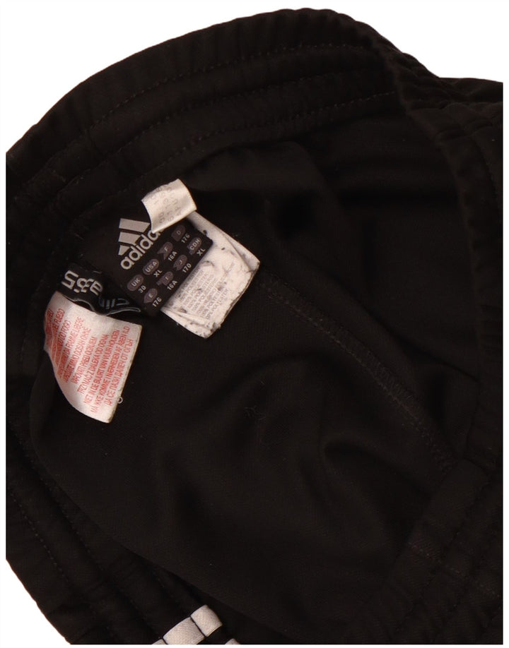 Adidas Boys Clima 365 Tracksuit Trousers 15-16 Years Black Polyester