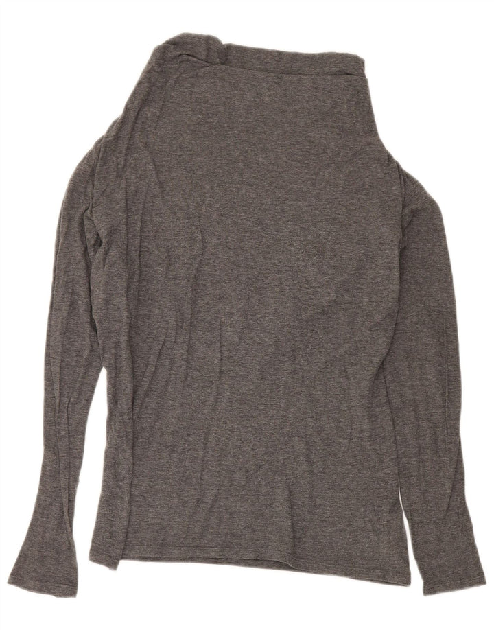 Armani Jeans Womens Top Long Sleeve EU 44 XL Grey Cotton