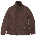 Geox Womens Padded Jacket UK 14 Large Brown Polyester
