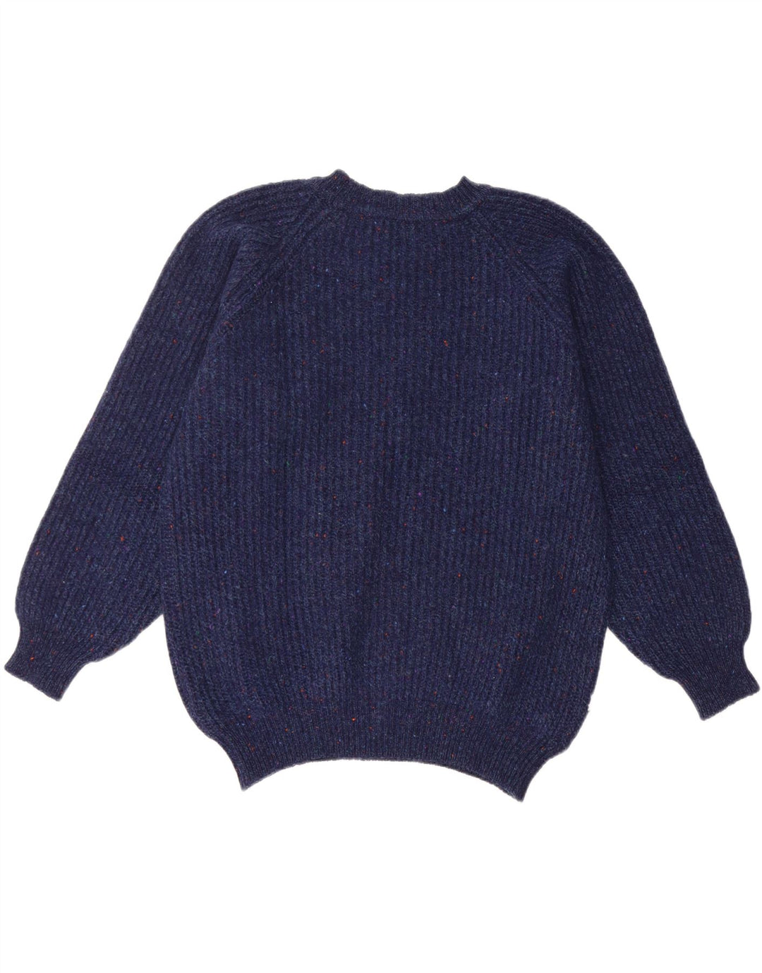 LEVI'S Womens Crew Neck Jumper Sweater UK 14 Medium Navy Blue Flecked