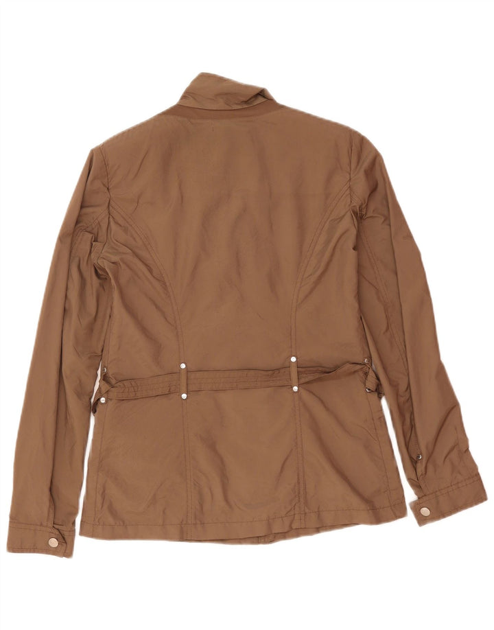 Geox Womens Respira Utility Jacket UK 8 Small  Brown Polyester