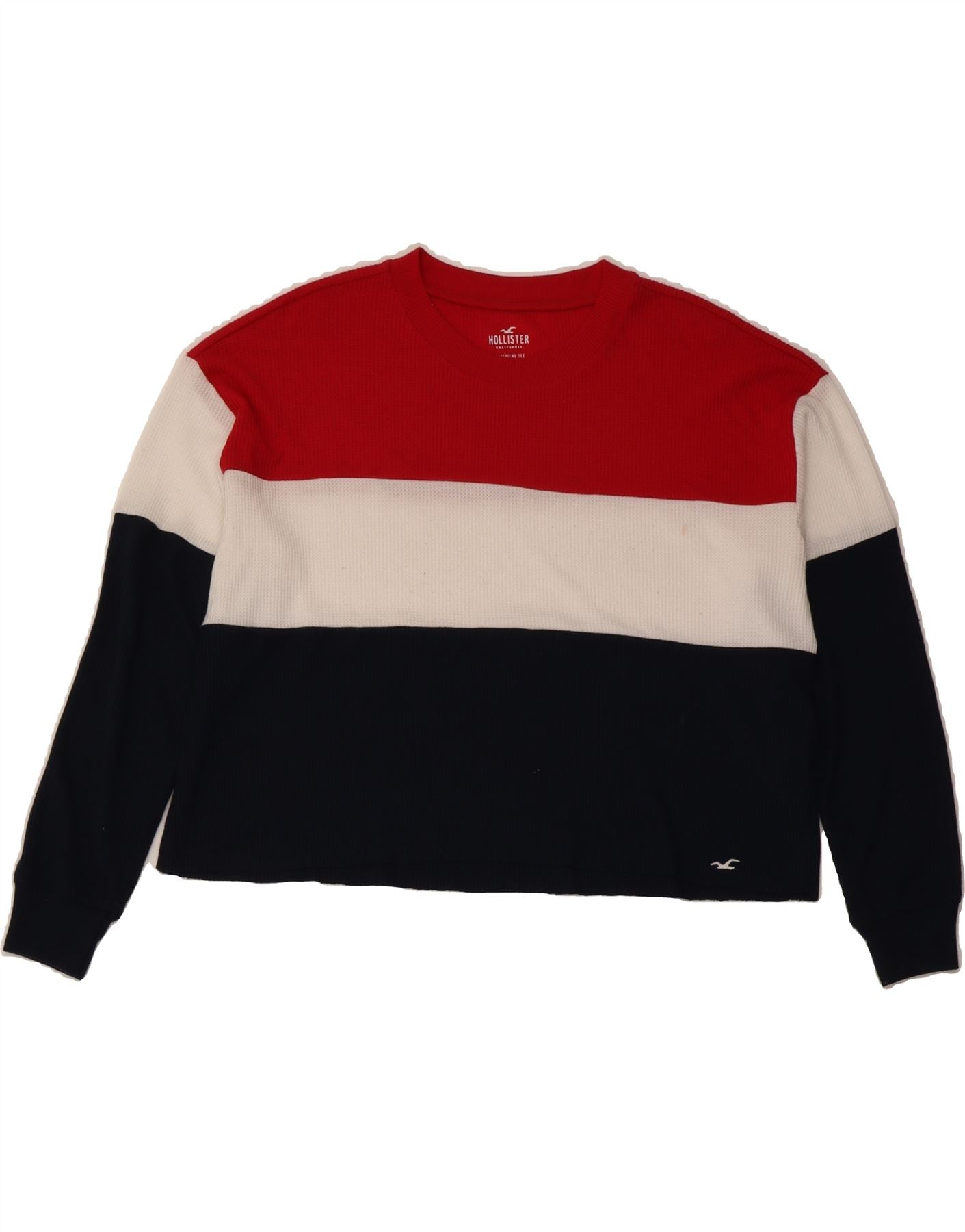 HOLLISTER Womens Boyfriend Fit Top Long Sleeve UK 10 Small