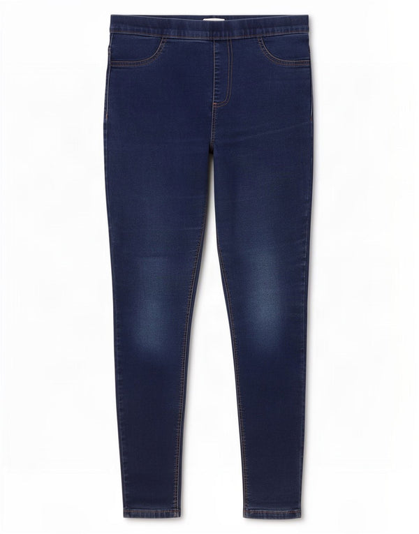 Marks & Spencer Womens Jegging Jeans UK 14 Medium W30 L27 Blue Cotton