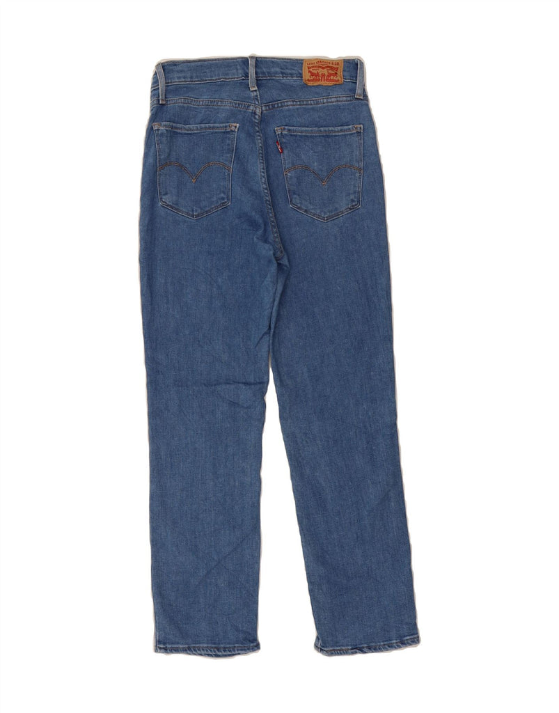 LEVI'S Womens 724 High Rise Straight Cropped Jeans W27 L26 Blue Vintage Levi's and Second-Hand Levi's from Messina Hembry 