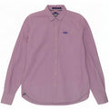 Superdry Mens Shirt XL Purple Gingham Cotton