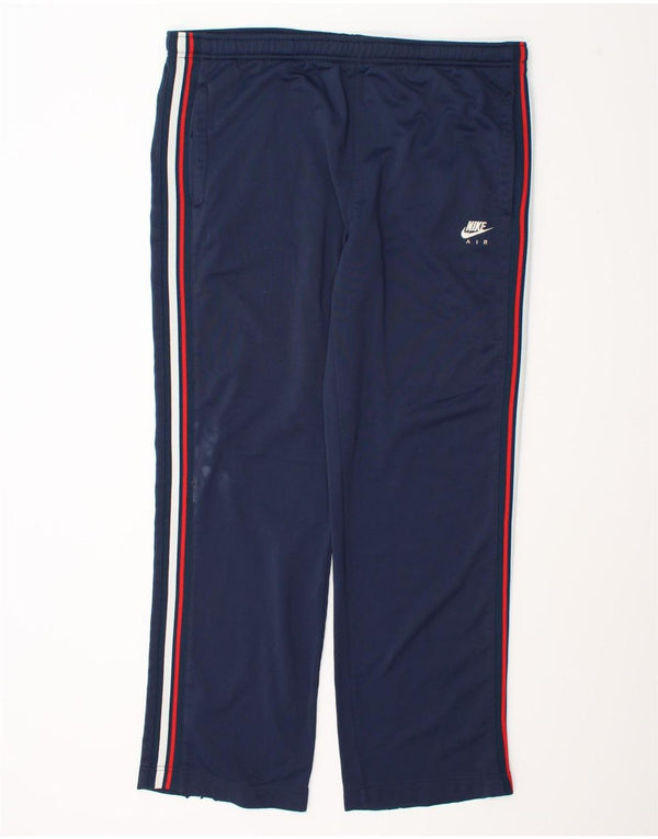 Nike Mens Air Tracksuit Trousers UK 34/36 Large  Navy Blue Polyester