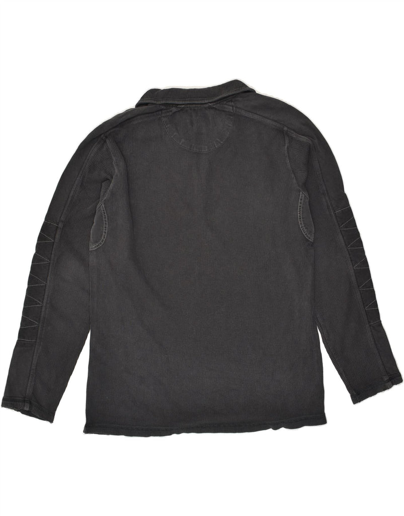 MARLBORO CLASSICS Mens Zip Neck Sweatshirt Jumper 2XL Grey Cotton | Vintage Marlboro Classics | Thrift | Second-Hand Marlboro Classics | Used Clothing | Messina Hembry 