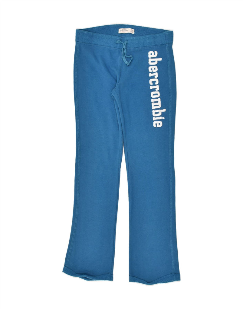 ABERCROMBIE & FITCH Girls Graphic Tracksuit Trousers 9-10 Years Blue | Vintage Abercrombie & Fitch | Thrift | Second-Hand Abercrombie & Fitch | Used Clothing | Messina Hembry 