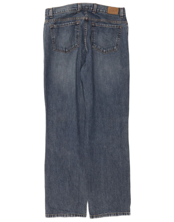 Eddie Bauer Womens Straight Jeans US 14 XL W36 L32 Blue Cotton