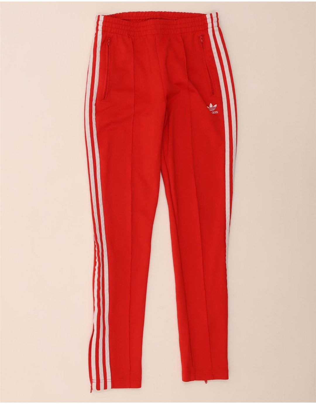 Adidas Womens Tracksuit Trousers UK 8 Small  Red