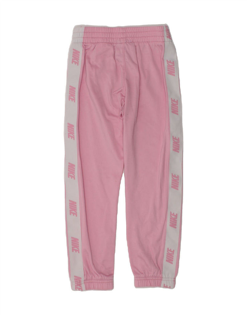 NIKE Girls Graphic Tracksuit Trousers Joggers 4-5 Years Small Pink | Vintage Nike | Thrift | Second-Hand Nike | Used Clothing | Messina Hembry 