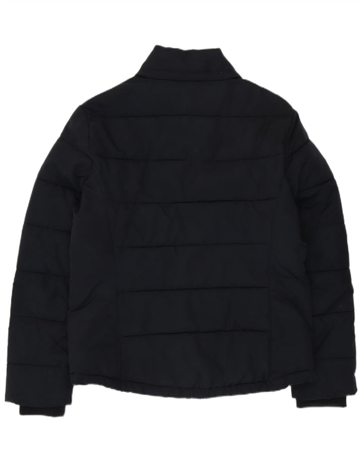 Topshop Womens Padded Jacket UK 12 Medium Navy Blue