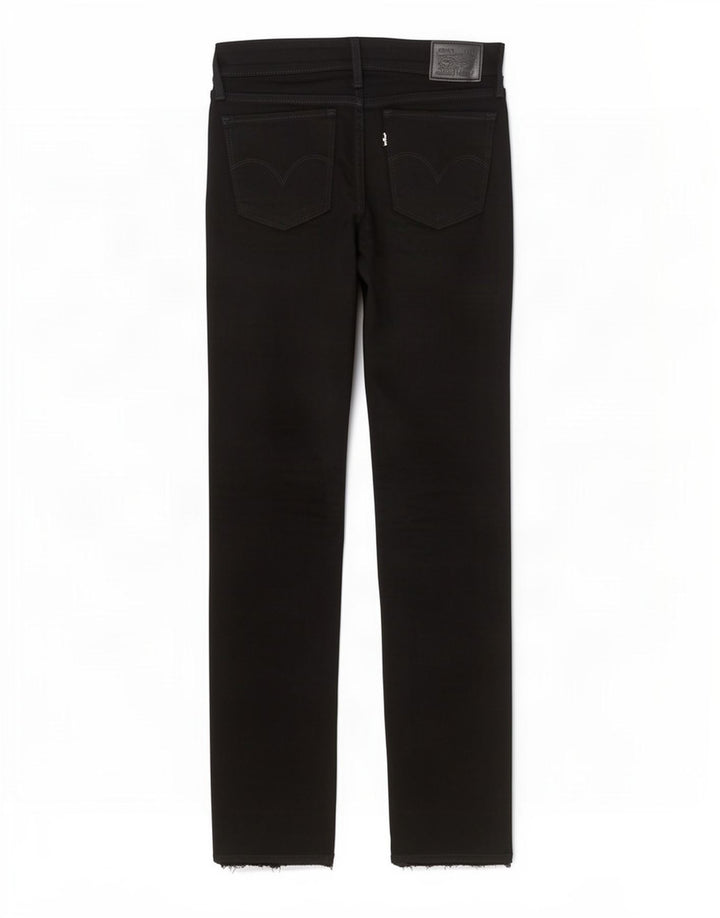 Levi's Womens 712 Slim Jeans W27 L26 Black