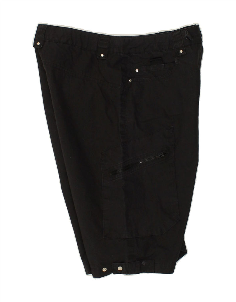 BRUGI Womens Cargo Shorts W26 Small Black Cotton | Vintage Brugi | Thrift | Second-Hand Brugi | Used Clothing | Messina Hembry 