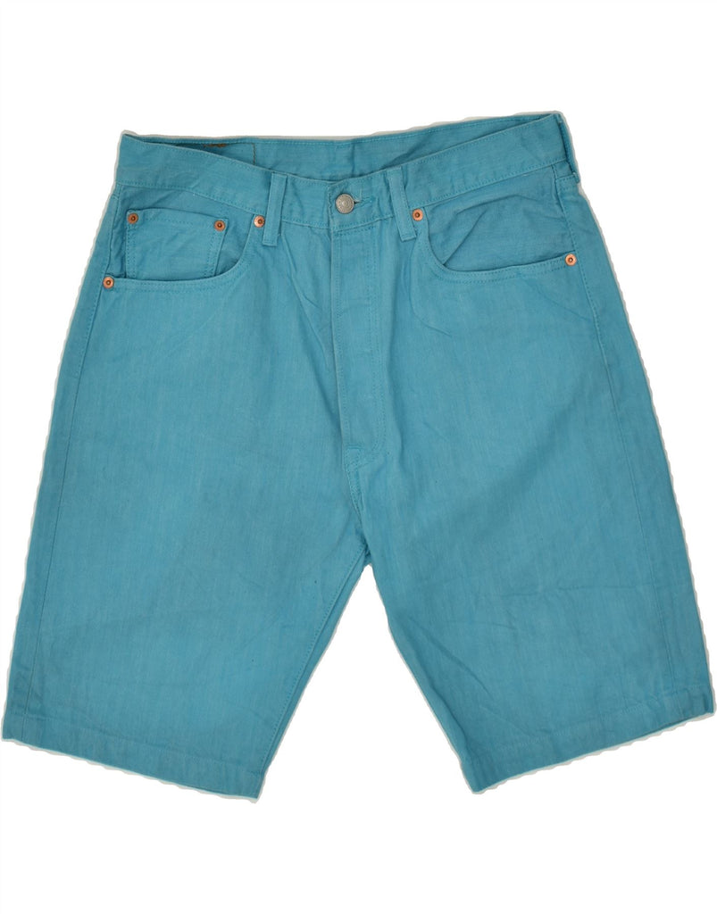 LEVI'S Mens 501 Denim Shorts W34 Large Blue Cotton | Vintage Levi's | Thrift | Second-Hand Levi's | Used Clothing | Messina Hembry 