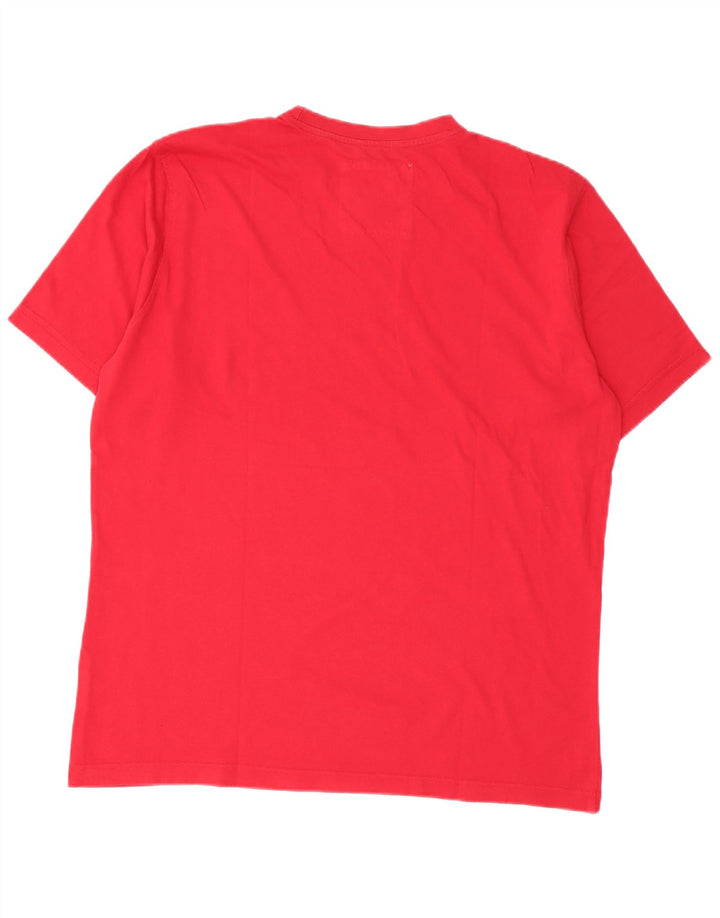 Carrera Mens Graphic T-Shirt Top XL Red Cotton