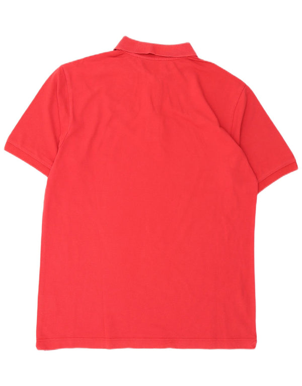 Kappa Mens Polo Shirt Large Red Cotton