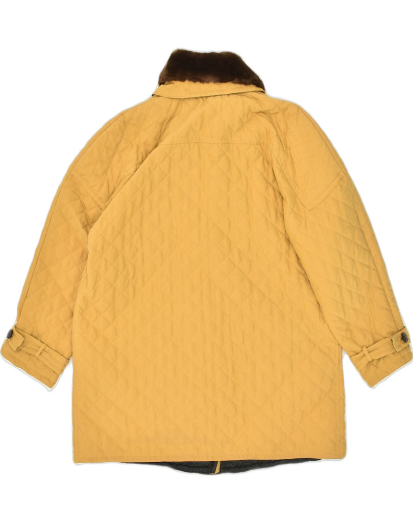 VINTAGE Womens Quilted Jacket UK 20 2XL Yellow | Vintage Vintage | Thrift | Second-Hand Vintage | Used Clothing | Messina Hembry 