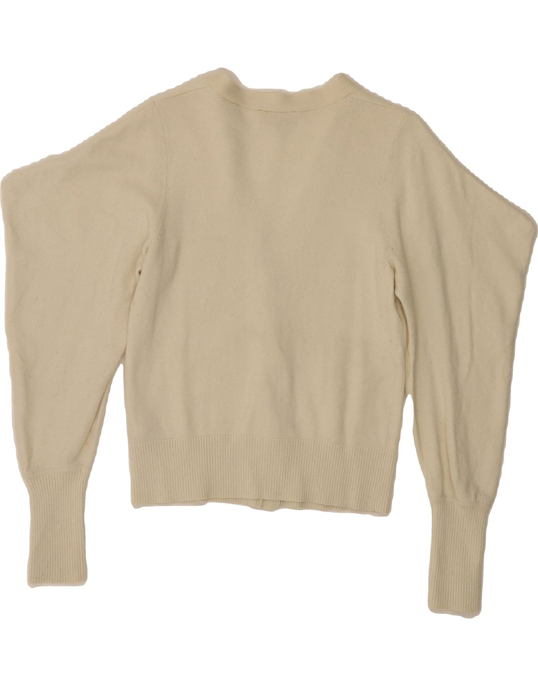 TED BAKER Womens Crop Cardigan Sweater Size 1 XS Off White Wool Vintage Ted Baker and Second-Hand Ted Baker from Messina Hembry 