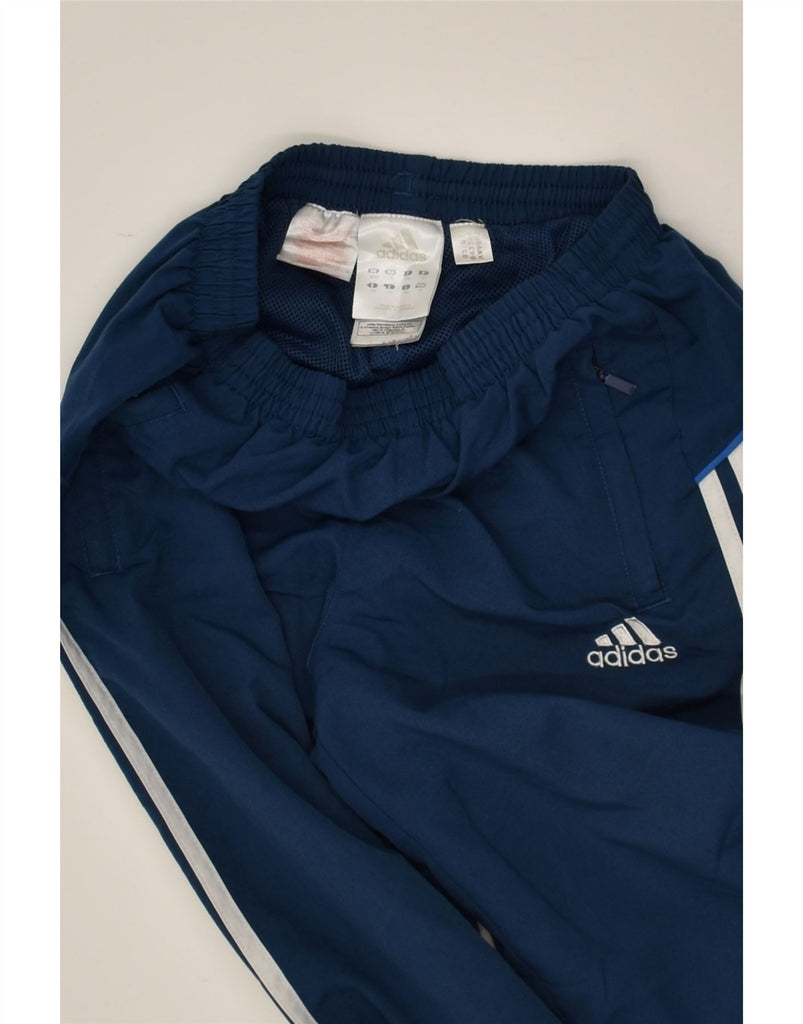 ADIDAS Boys Tracksuit Trousers Joggers 11-12 Years Navy Blue Polyester | Vintage Adidas | Thrift | Second-Hand Adidas | Used Clothing | Messina Hembry 