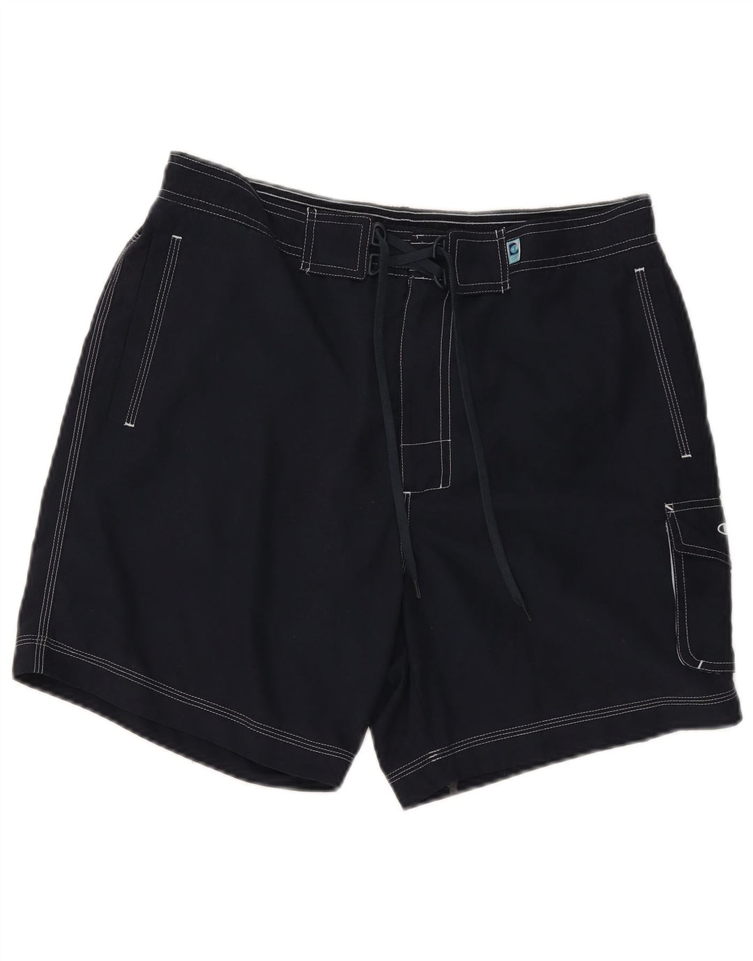 CHAMPION Mens Swimming Shorts XL  Navy Blue Polyester