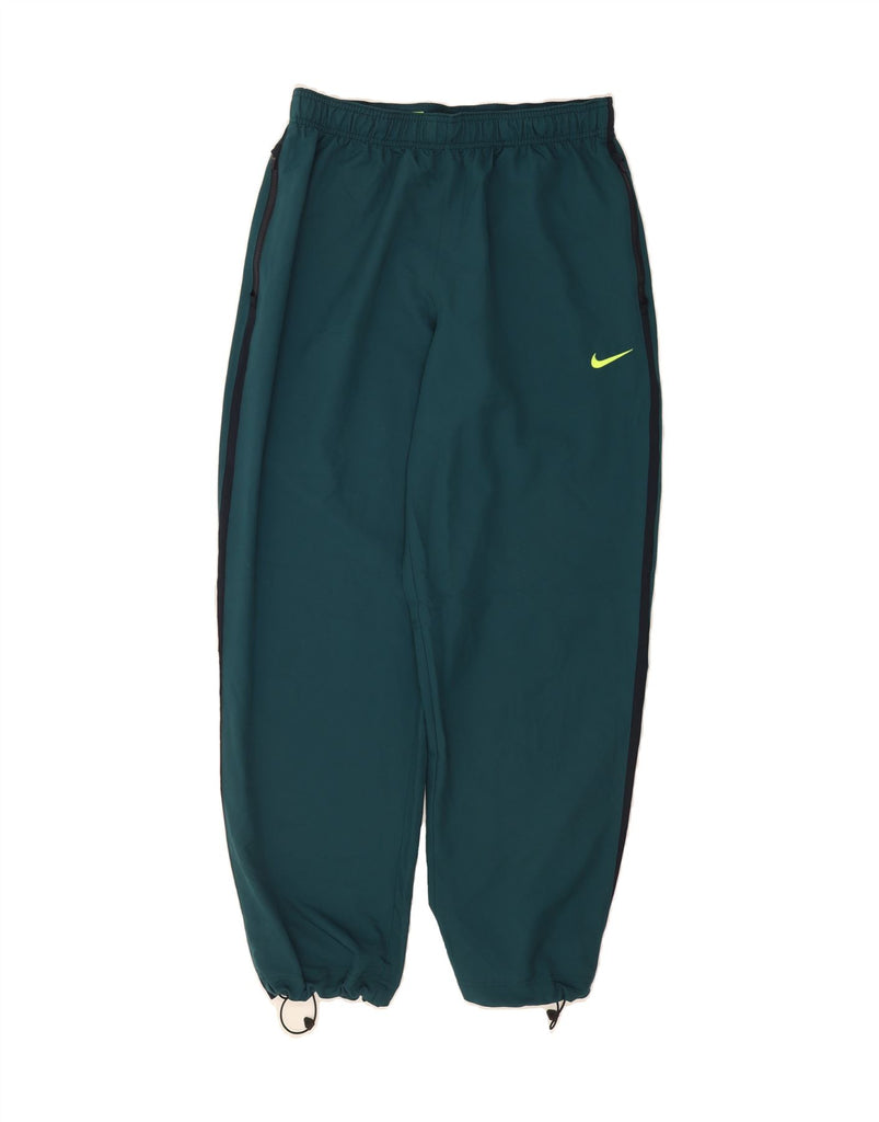 NIKE Womens Dri Fit Tracksuit Trousers Joggers UK 14 Large Green Polyester Vintage Nike and Second-Hand Nike from Messina Hembry 