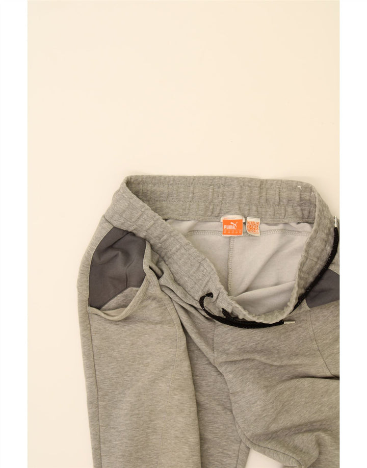 PUMA Womens Bermuda Sport Shorts UK 12 Medium  Grey Colourblock Vintage Puma and Second-Hand Puma from Messina Hembry 