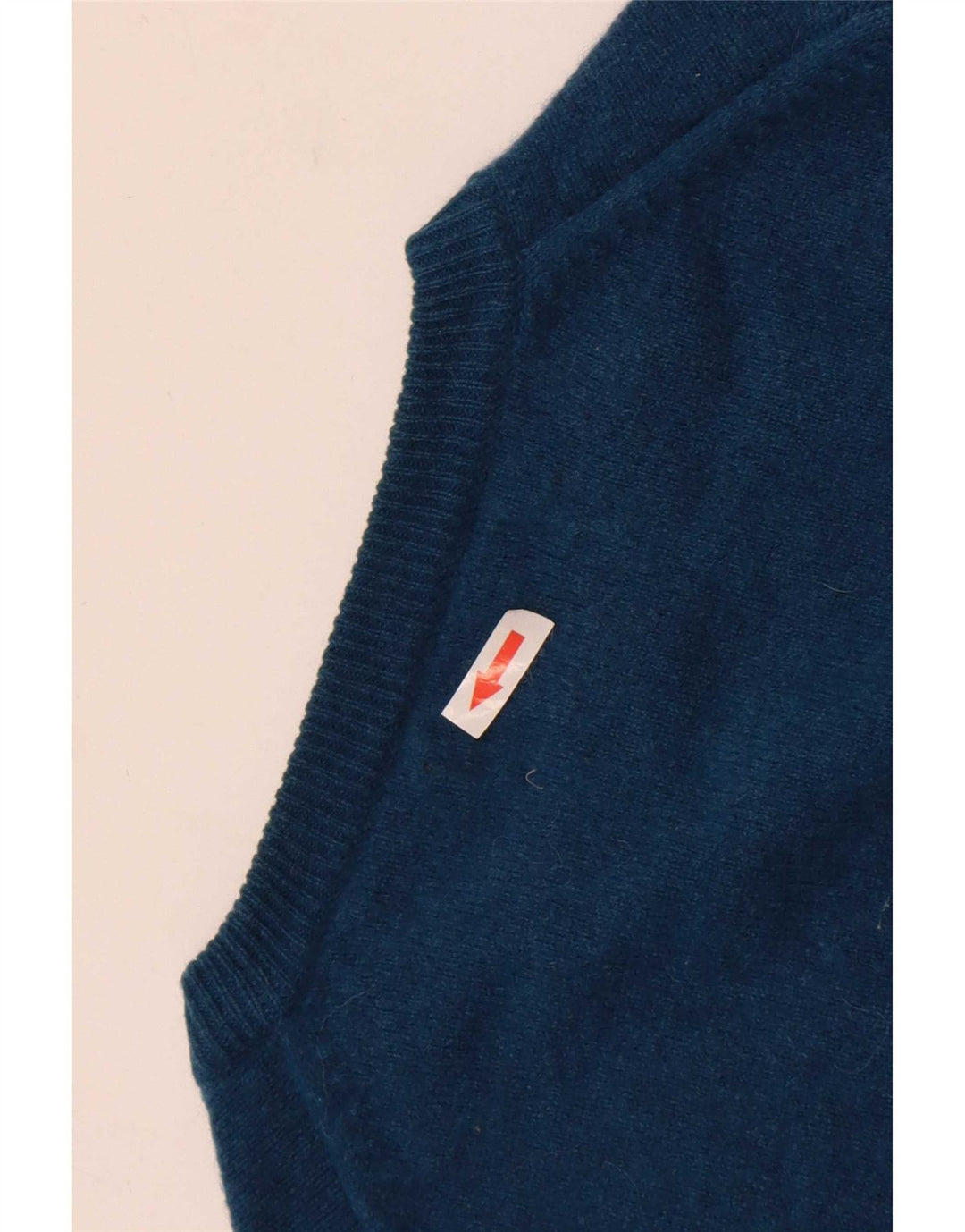 Marks & Spencer Mens Crew Neck Jumper Sweater Medium Blue Lambswool