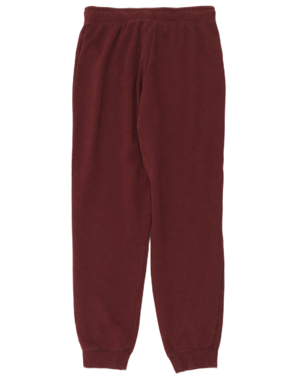 Nike Womens Tracksuit Trousers Joggers UK 14 Medium  Maroon Cotton