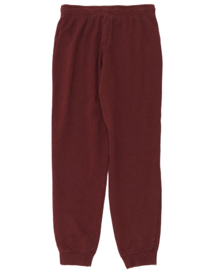 Nike Womens Tracksuit Trousers Joggers UK 14 Medium  Maroon Cotton
