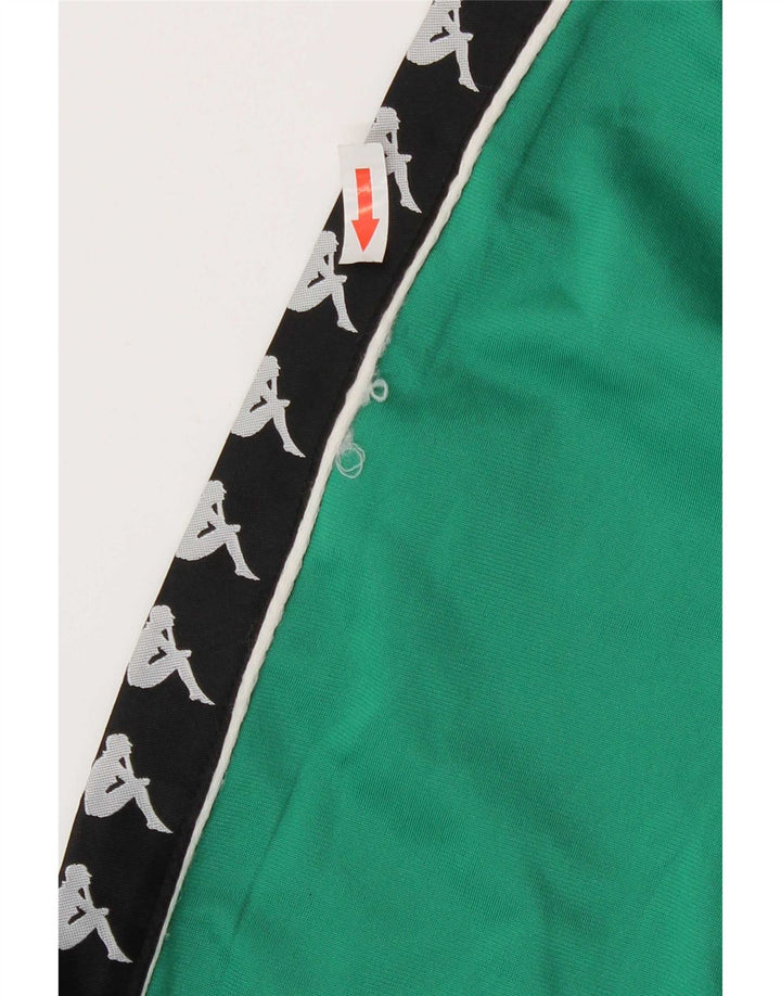 Kappa Mens Graphic Tracksuit Top Jacket Small Green Colourblock