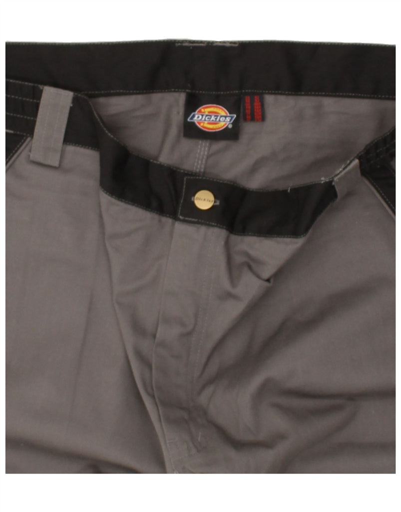 DICKIES Mens Slim Cargo Trousers W46 L31  Grey Polyester | Vintage Dickies | Thrift | Second-Hand Dickies | Used Clothing | Messina Hembry 