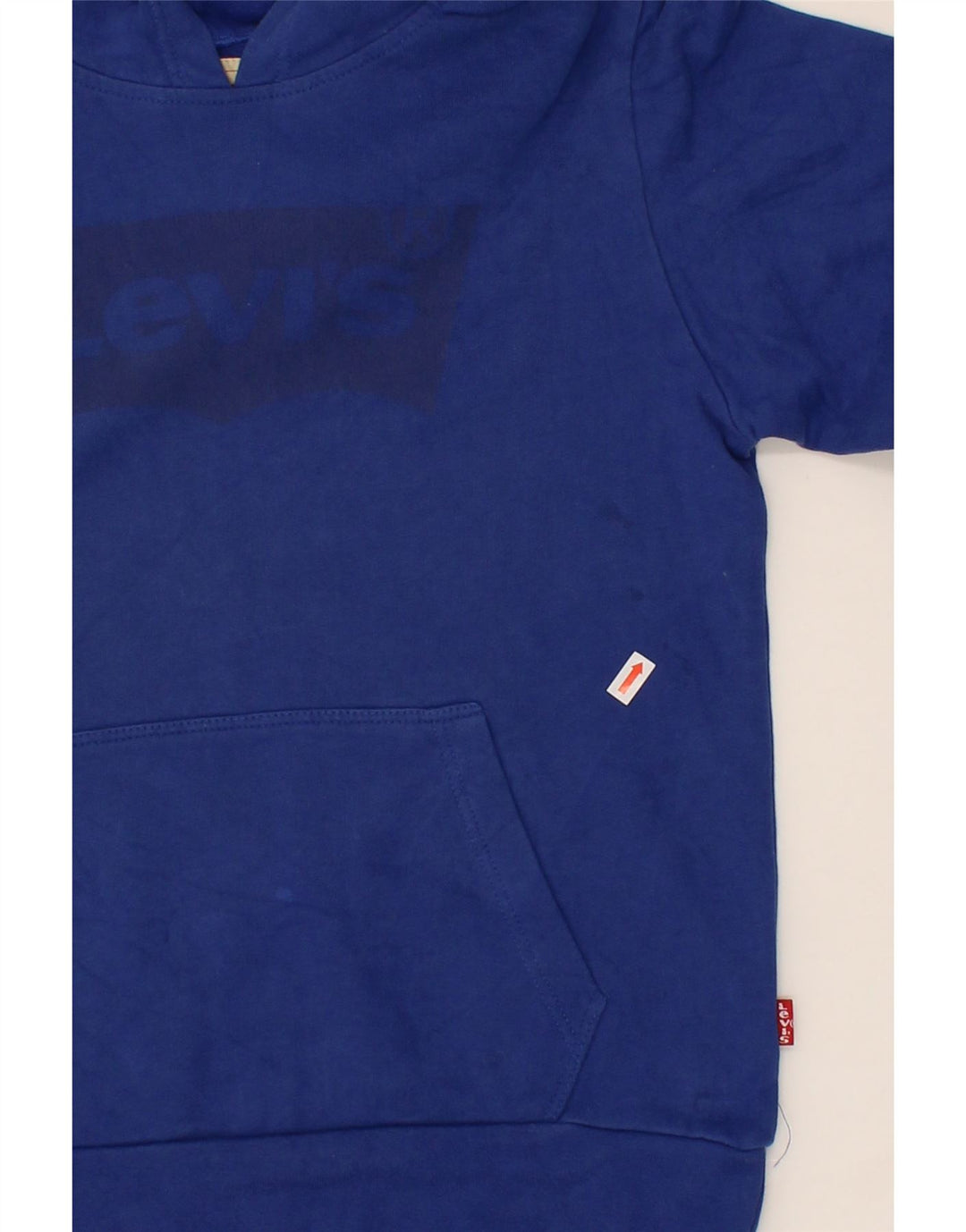 LEVI'S Boys Graphic Hoodie Jumper 11-12 Years Blue Cotton Vintage Levi's and Second-Hand Levi's from Messina Hembry 