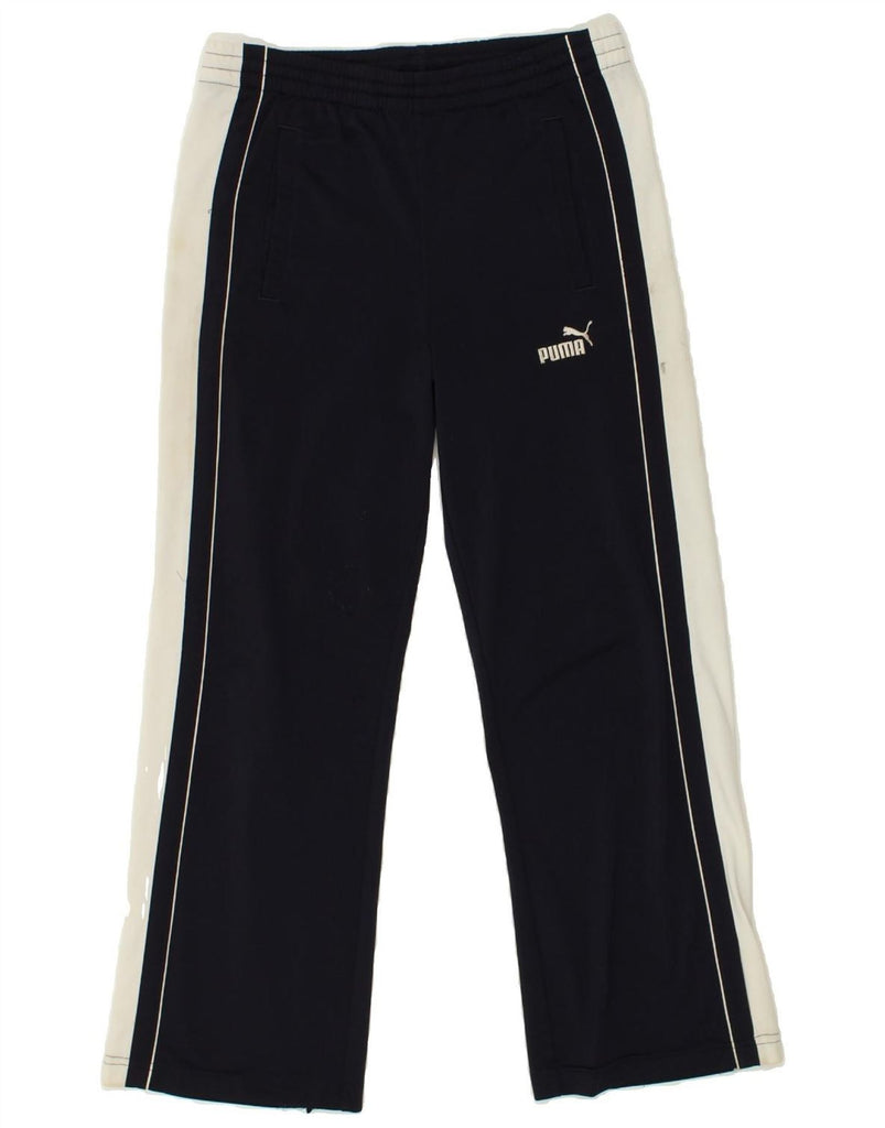 PUMA Boys Tracksuit Trousers 11-12 Years Navy Blue Polyester | Vintage Puma | Thrift | Second-Hand Puma | Used Clothing | Messina Hembry 