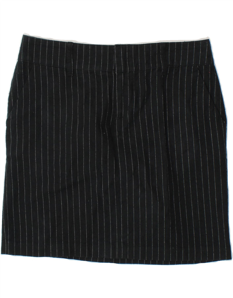 TOMMY HILFIGER Womens Straight Skirt US 4 Small W26  Black Pinstripe | Vintage Tommy Hilfiger | Thrift | Second-Hand Tommy Hilfiger | Used Clothing | Messina Hembry 