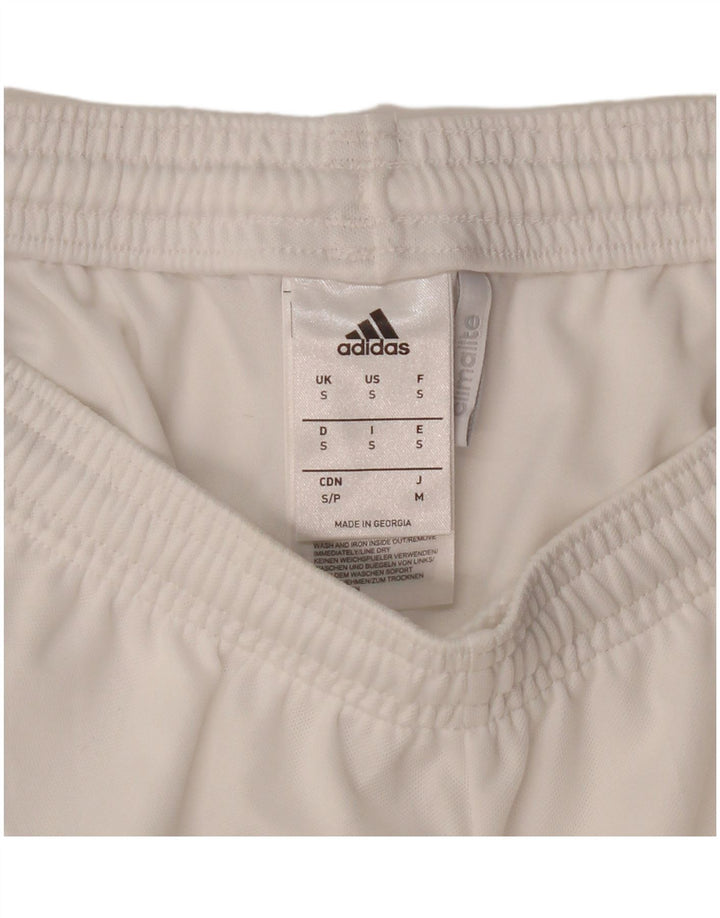 Adidas Mens Climalite Sport Shorts Small White Polyester