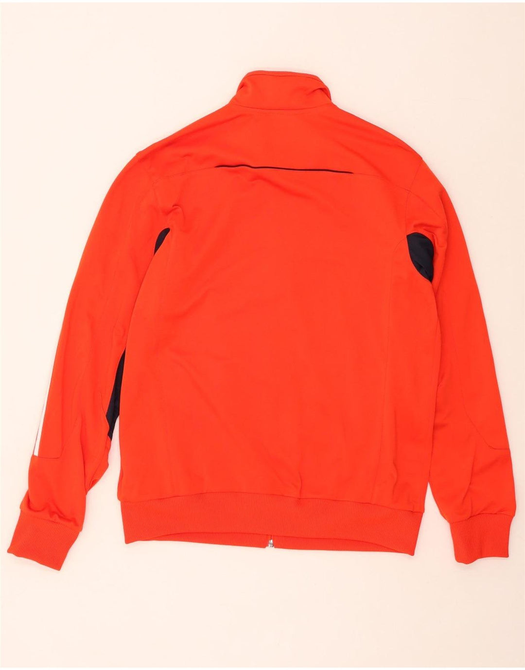 ADIDAS Mens Tracksuit Top Jacket UK 40/42 Medium Orange Colourblock