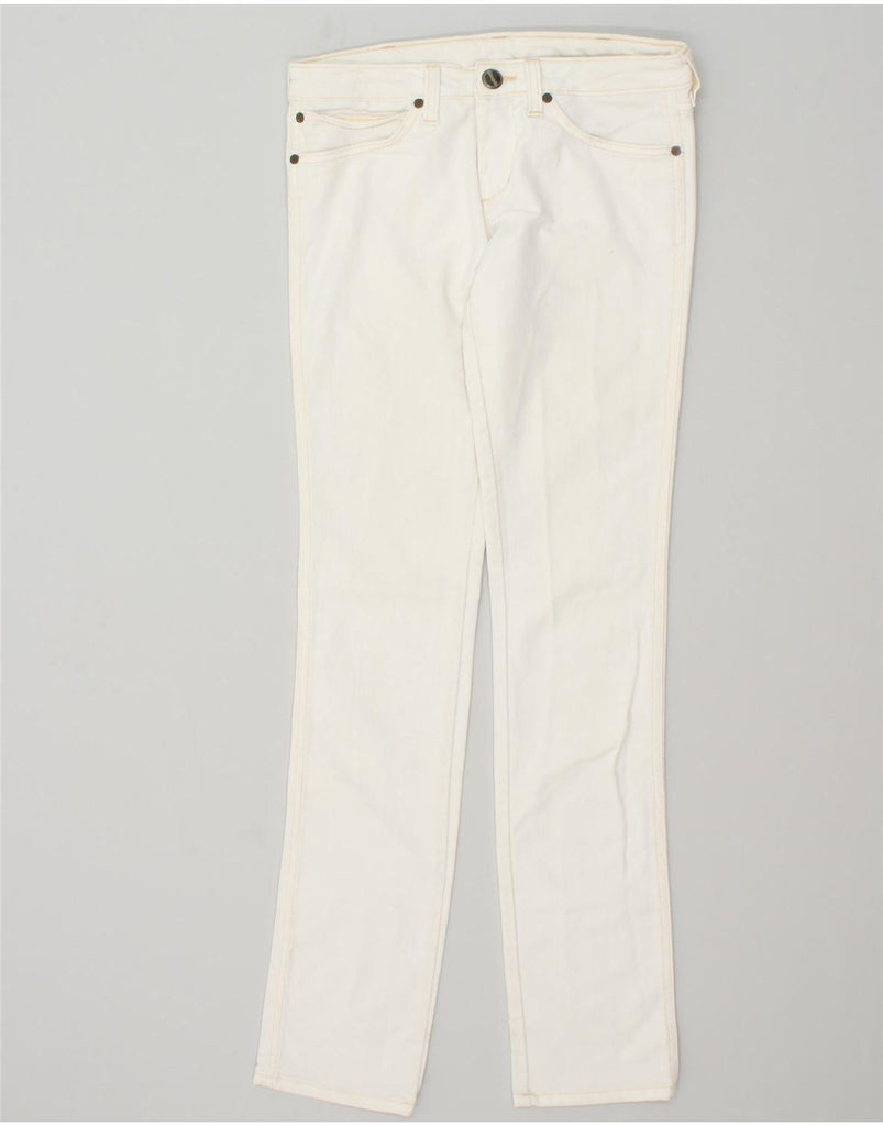 WRANGLER Womens Lia Slim Jeans W29 L34  White | Vintage Wrangler | Thrift | Second-Hand Wrangler | Used Clothing | Messina Hembry 