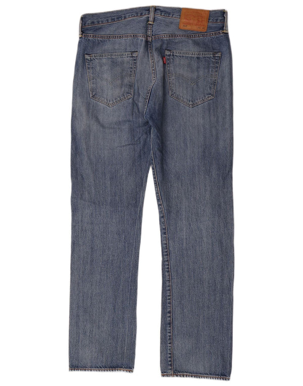 Levi's Mens 501 Straight Jeans W34 L32 Blue Cotton