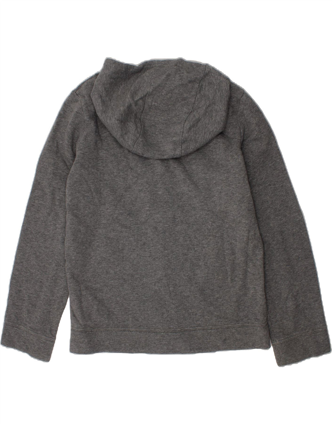 NIKE Boys Zip Hoodie Sweater 10-11 Years Medium Grey Cotton Vintage Nike and Second-Hand Nike from Messina Hembry 