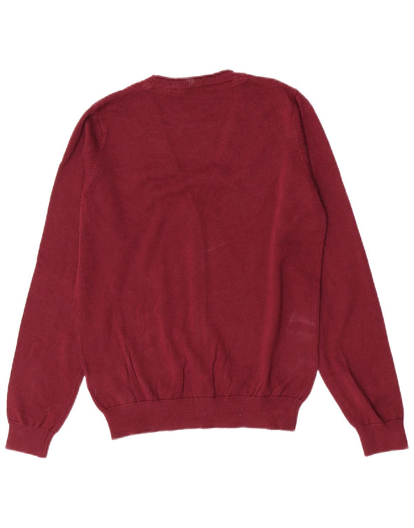 Marks & Spencer Girls Cardigan Sweater 13-14 Years Maroon Cotton