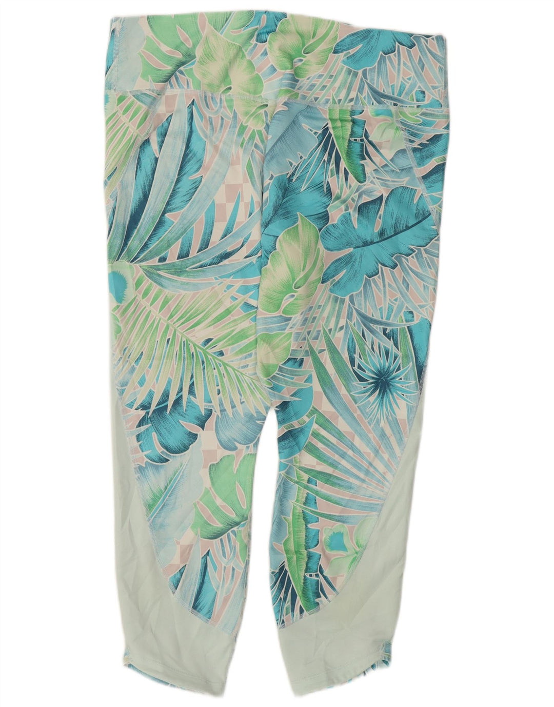 Nike Womens Capri Leggings UK 20 2XL Green Floral